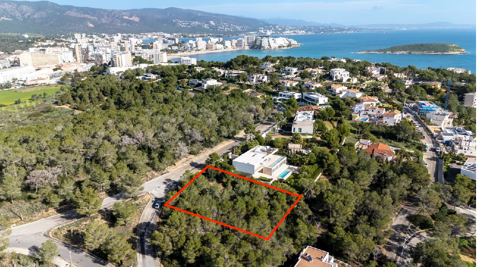 Immobilienangebot - Mallorca (Cala Vinyes) - Grundstücke - Exklusives Baugrundstück für freistehende Villa mit Meerblick in Cala Vinyes