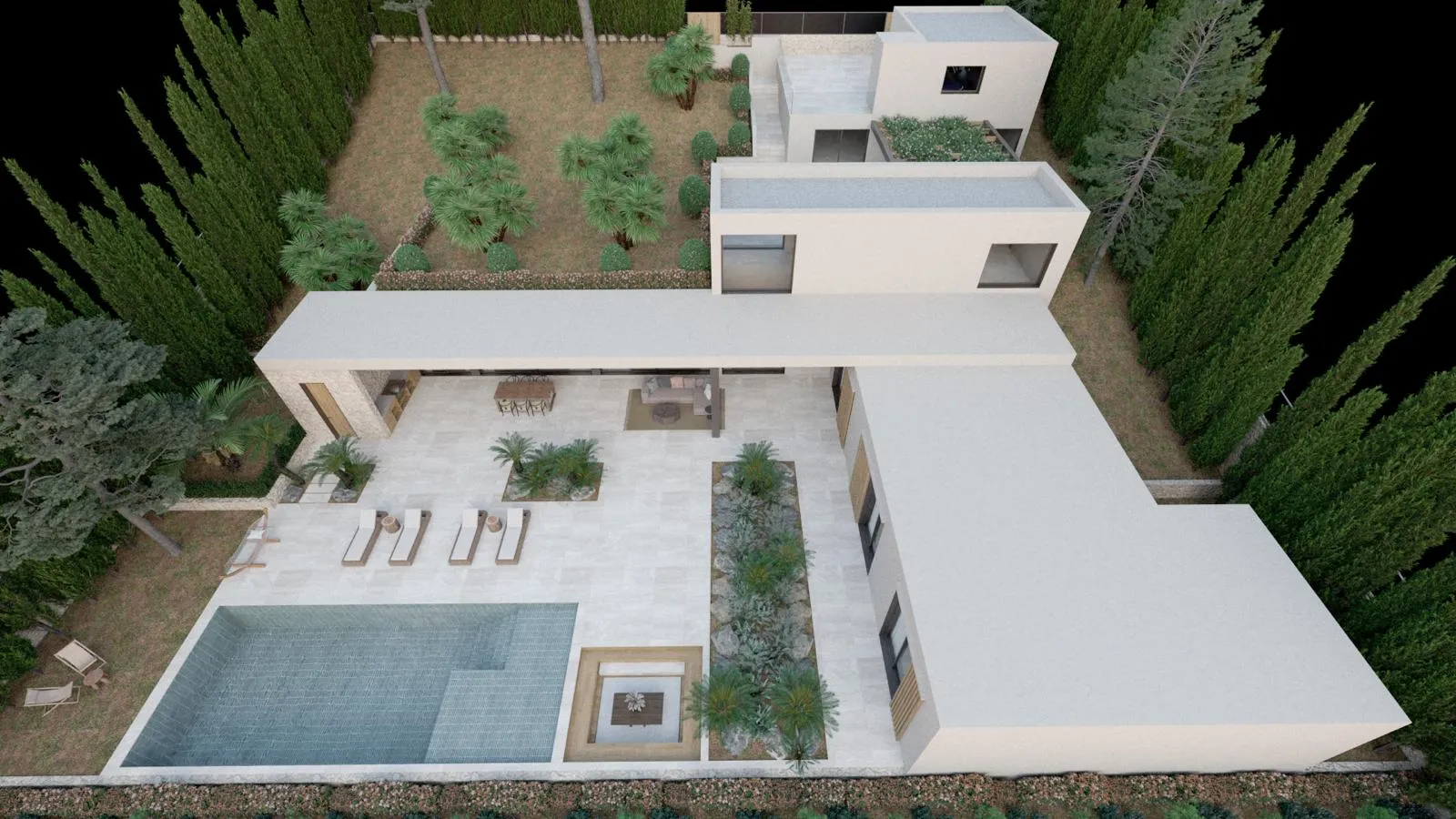 Immobilienangebot - Mallorca (Santa Ponsa) - Grundstücke - Designvilla-Projekt mit Lizenz auf 1.500 m² Grundstück in begehrter Lage von Santa Ponsa