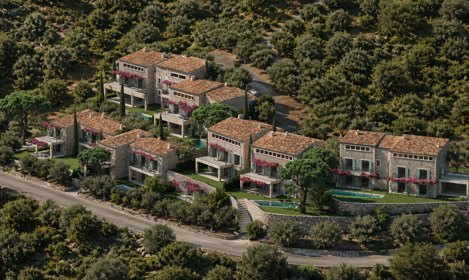 Immobilienangebot - Mallorca (Tramuntana) - Grundstücke - Einmalige Projektentwicklung: 7 Baugrundstücke mit Meerblick in der UNESCO-Region Tramuntana
