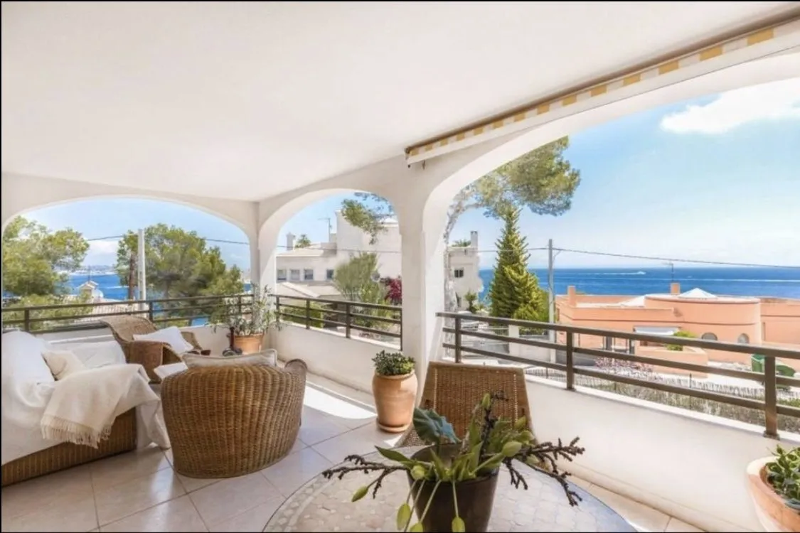 Immobilienangebot - Mallorca (Cala Vinyes) - Alle - Komfortable Meerblick-Wohnung mit großer Terrasse in begehrter Lage von Cala Vinyes        zur Miete